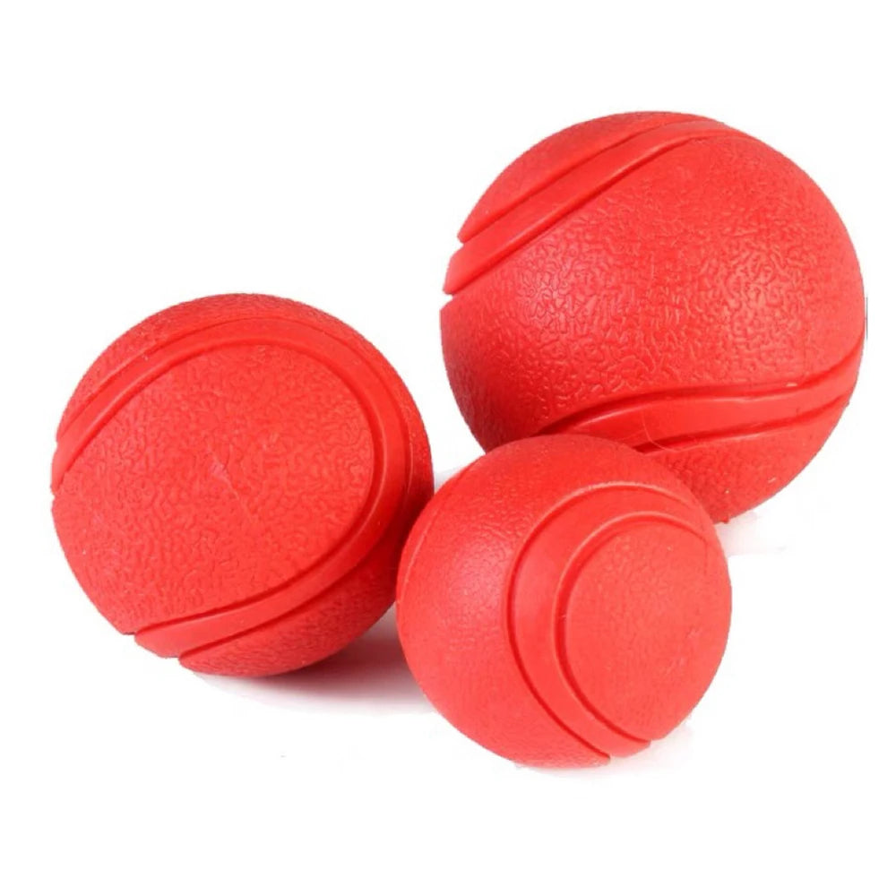 Rubber Bite & Fetch Ball for Dogs – Durable Chew Toy for Teeth Cleaning