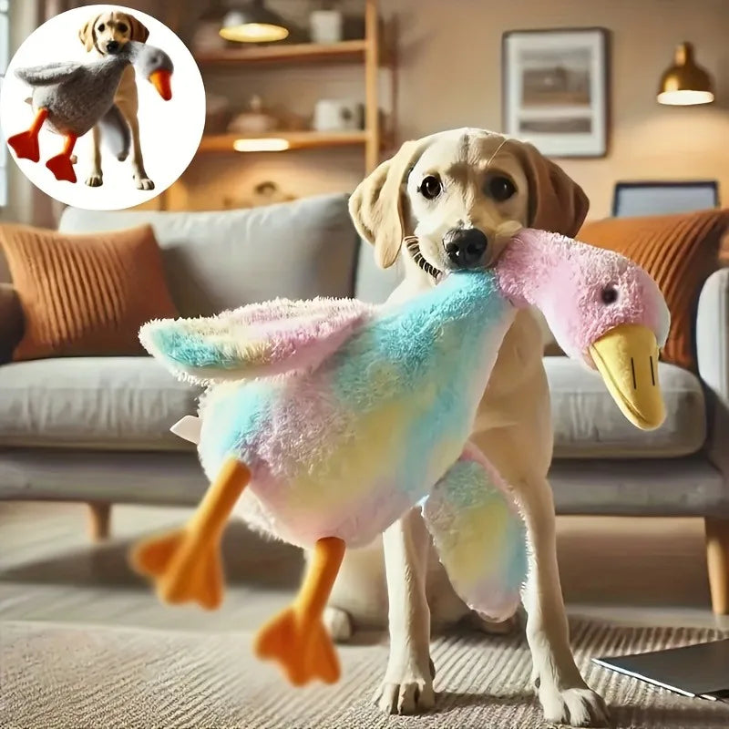 Colorful Duck Plush Toy for Dogs & Cats – 50cm Comfort Companion