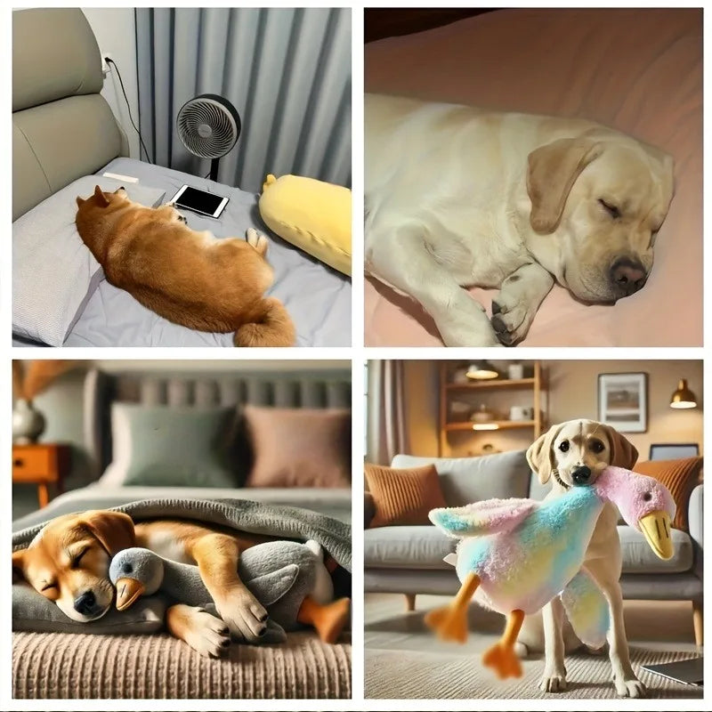 Colorful Duck Plush Toy for Dogs & Cats – 50cm Comfort Companion