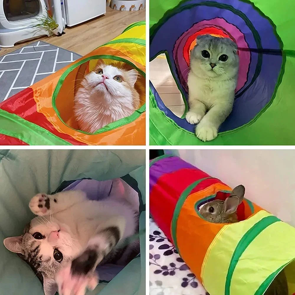 Foldable Cat Tunnel Toy — Interactive Play Tube for Indoor Cats