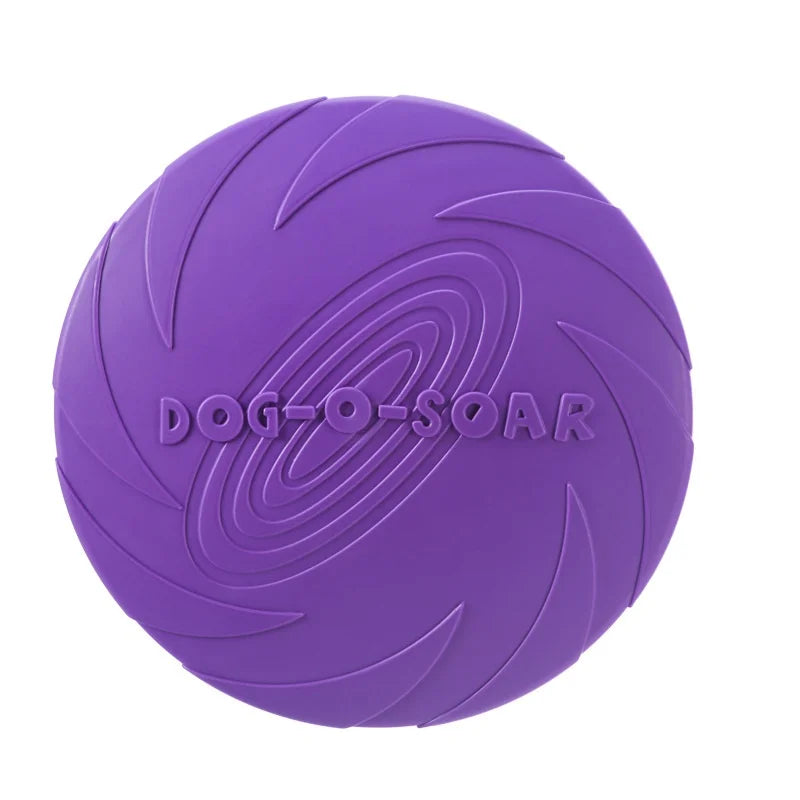 Silicone Flying Saucer Toy for Dogs & Cats – Chew-Resistant Frisbee