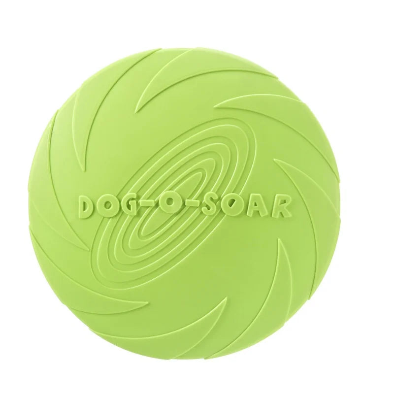 Silicone Flying Saucer Toy for Dogs & Cats – Chew-Resistant Frisbee