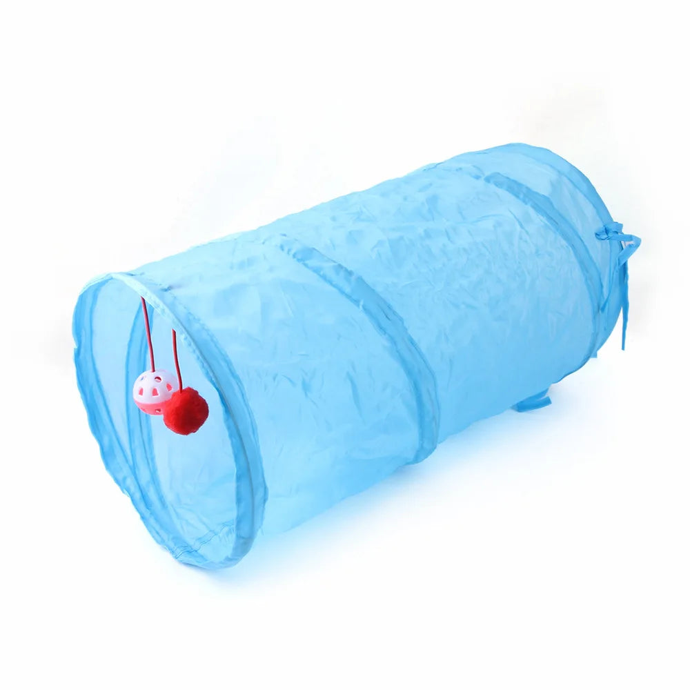 Foldable Cat Tunnel Toy — Interactive Play Tube for Indoor Cats