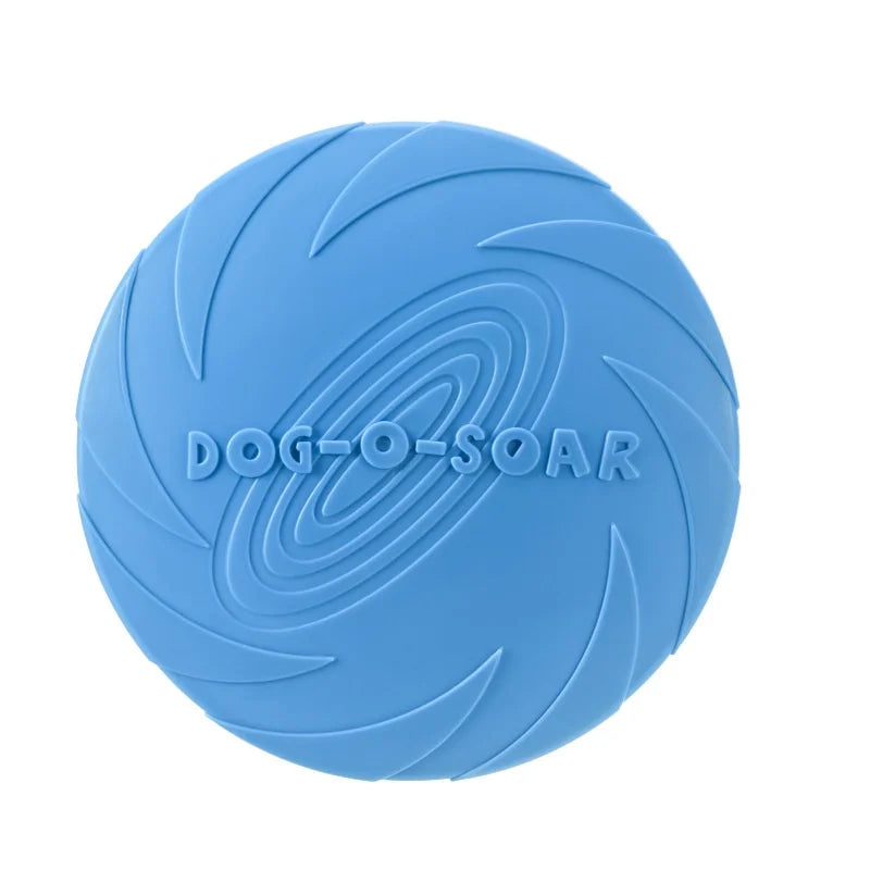 Silicone Flying Saucer Toy for Dogs & Cats – Chew-Resistant Frisbee