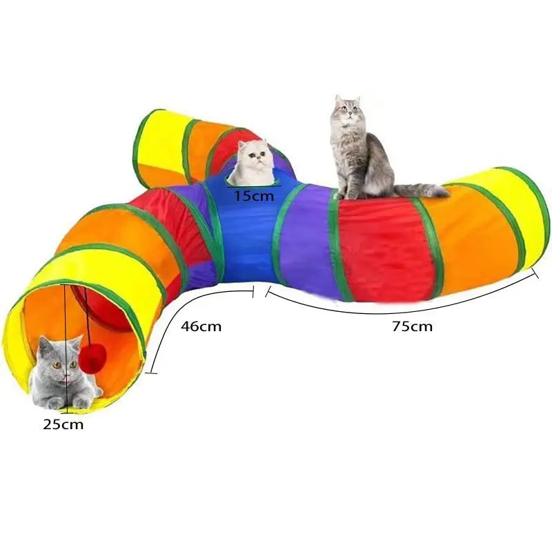 Foldable Cat Tunnel Toy — Interactive Play Tube for Indoor Cats