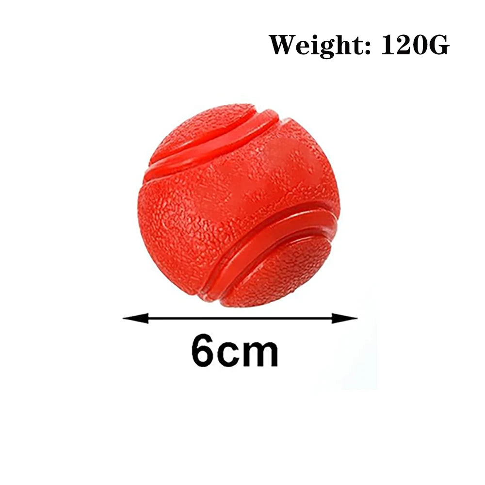 Rubber Bite & Fetch Ball for Dogs – Durable Chew Toy for Teeth Cleaning