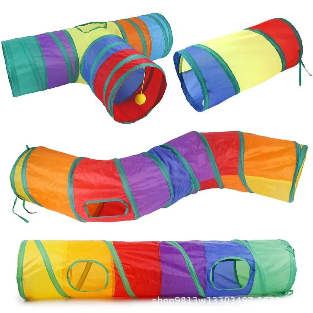 Foldable Cat Tunnel Toy — Interactive Play Tube for Indoor Cats