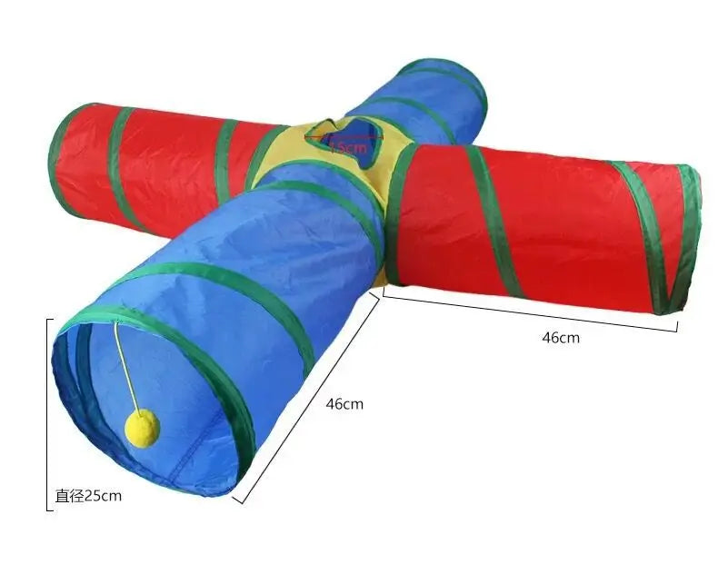 Foldable Cat Tunnel Toy — Interactive Play Tube for Indoor Cats