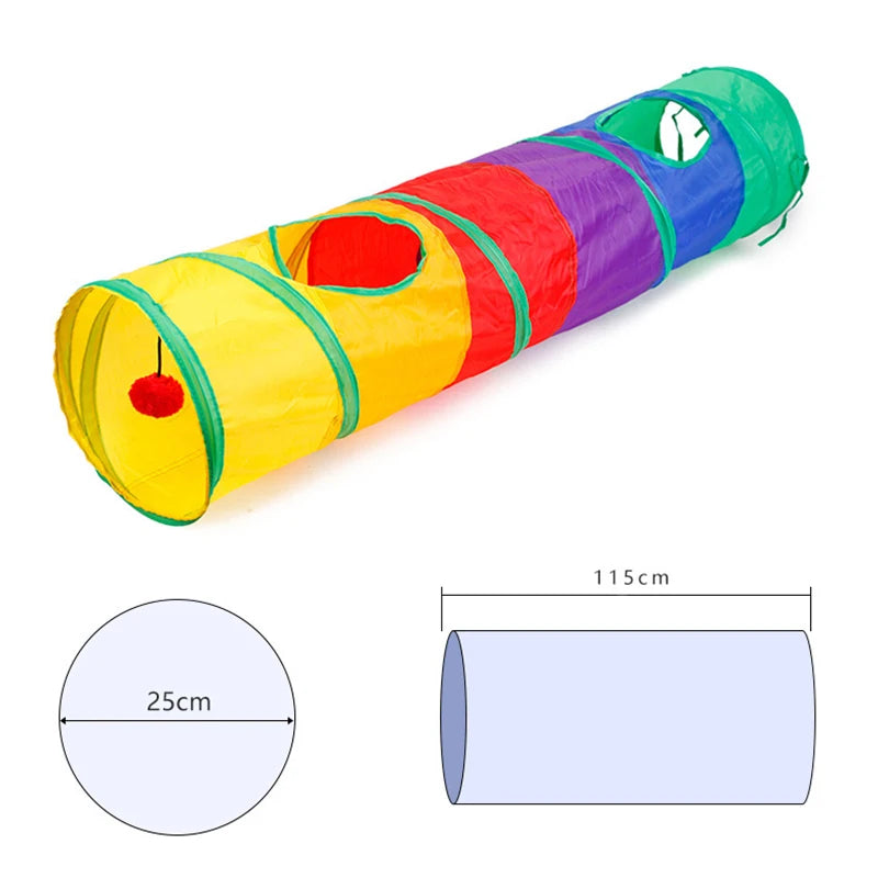 Foldable Cat Tunnel Toy — Interactive Play Tube for Indoor Cats